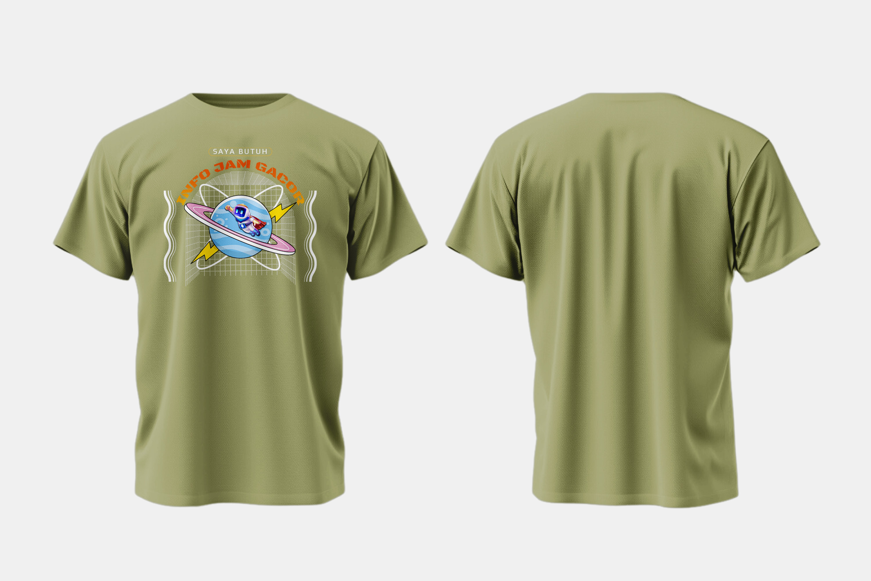 kaos-green-blessed-premium-motif-jam-gacor