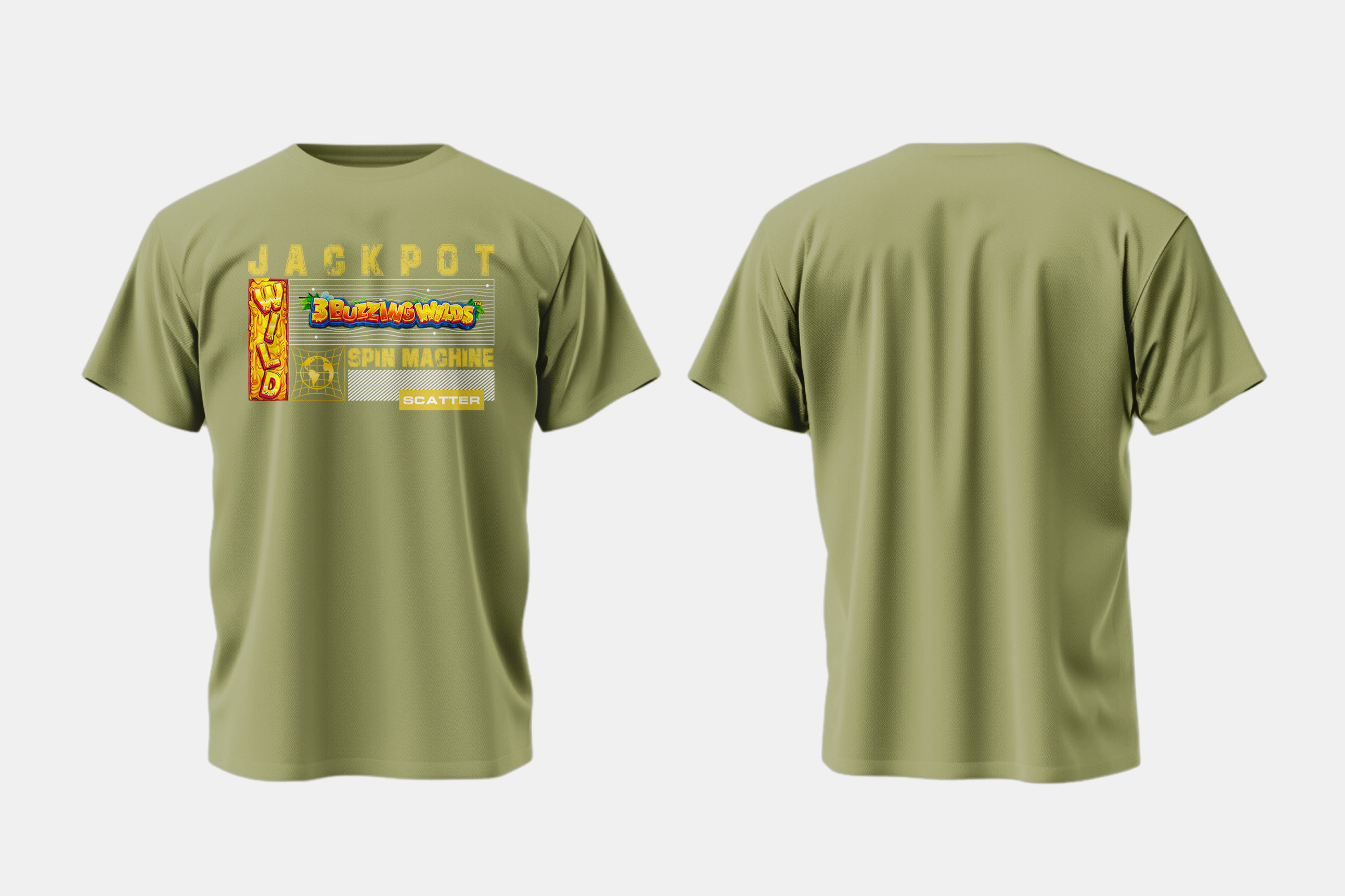 kaos-wanita-green-premium-motif-3-buzzing-wilds